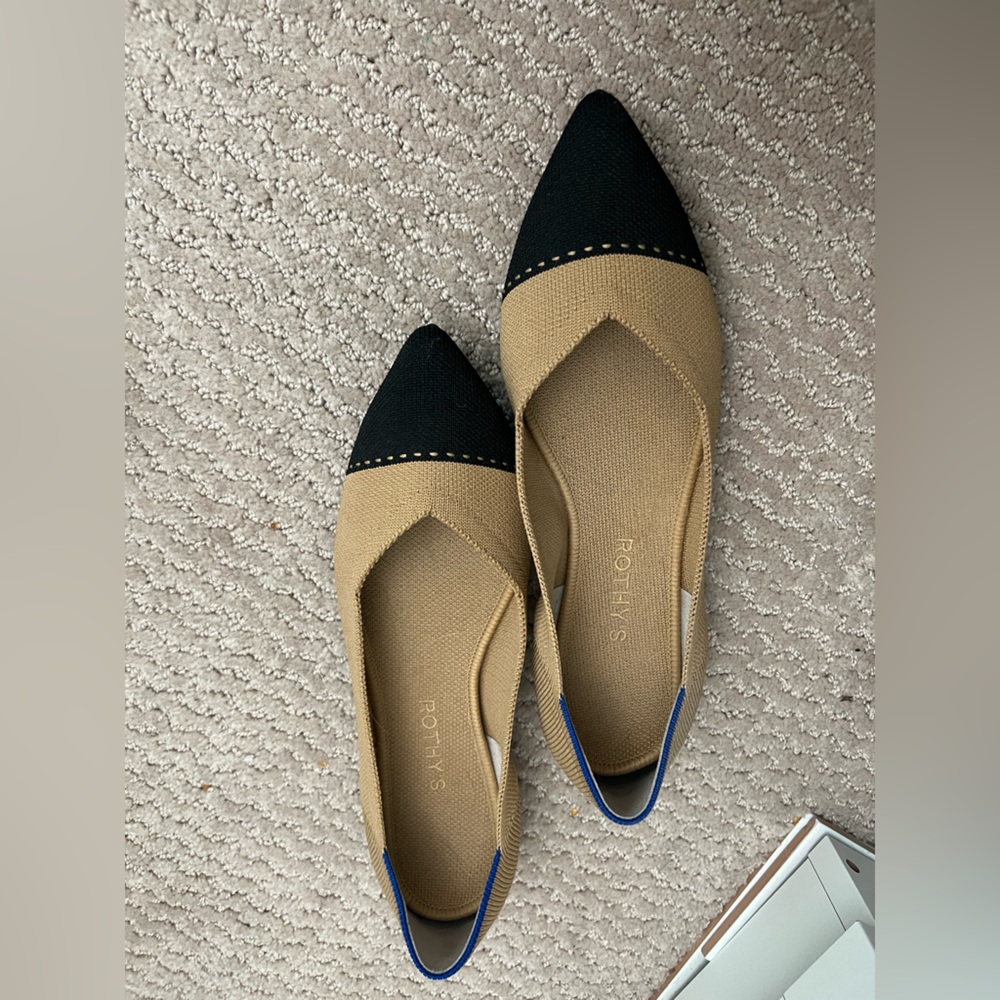 Rothy’s The Point Flat - Camel Captoe